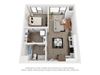 One bedroom floor plan The Mansion_B2